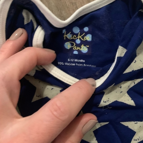 Kickee Pants Bamboo Star Infant Bodysuit - Picture 2 of 4